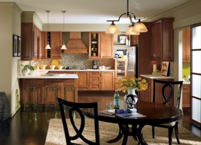 Saxony Maple Coffee Glaze Kitchen Cabinets