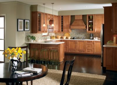 Saxony Maple Coffee Glaze Kitchen Cabinets