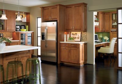 Saxony Maple Coffee Glaze Kitchen Cabinets