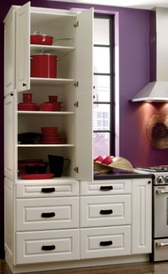 Tall Cabinet with Full-Width Drawer