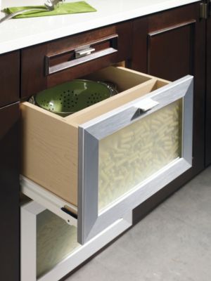 Base Unit with Glass Drawer Front