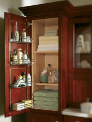 Linen Closet with Door Rack