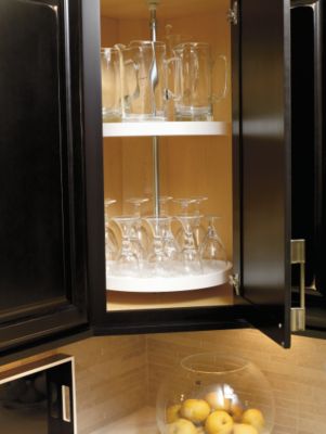 Diagonal Wall with Lazy Susan