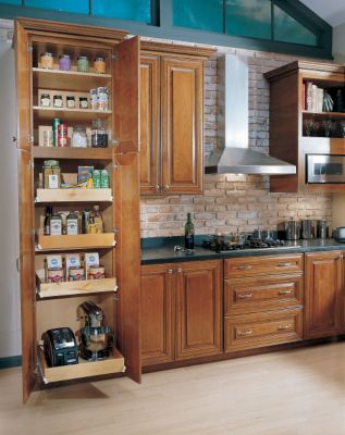 Utility Cabinet with Sliding Shelves
