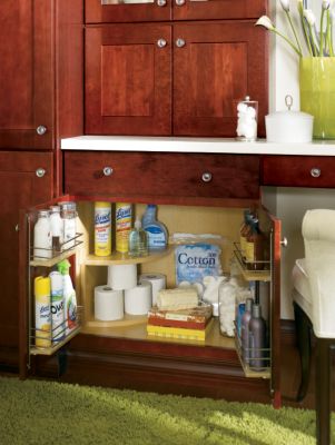 Vanity Sink Base SuperCabinetTM with Tilt-out