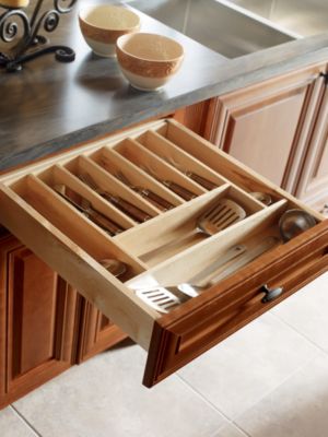 Cutlery Insert Wood Organizer