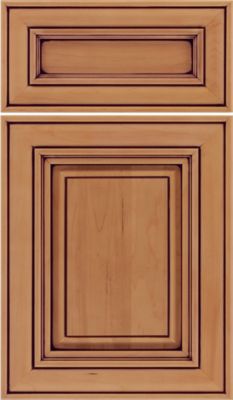 Maple Raised Panel Square with 5-Piece Drawer Front
