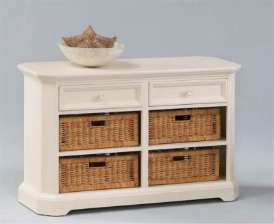 Coastal Way Sofa Table, White