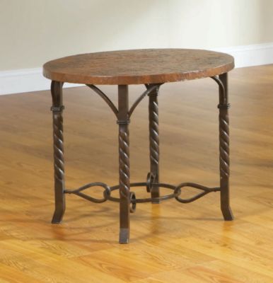 Copper Creek  Round Lamp Table