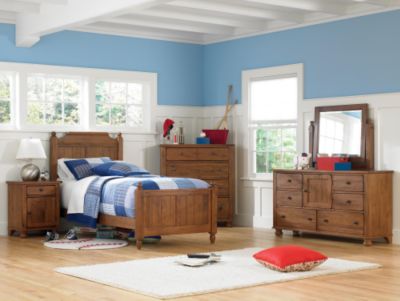 Attic Heirlooms Attic Heirlooms Kids Panel Bed, Twin