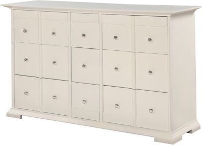 Perspectives Arctic White Drawer Dresser