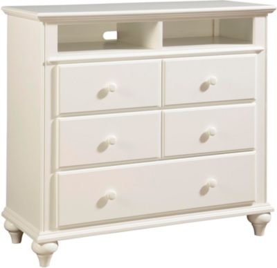 Hayden Place - White,      Media Chest
