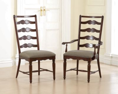 4670-Ladderback  : Attic Heirlooms Fireside Cherry  Ladderback Chairs