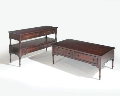 4670-009  : Attic Heirlooms Fireside Cherry  Sofa Table