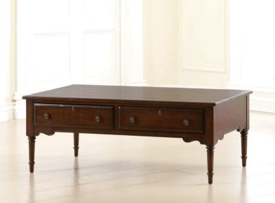 4670-001  : Attic Heirlooms Fireside Cherry  Rectangular Cocktail Table