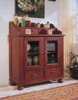 Attic Heirlooms Attic Heirlooms Red Dining Chest
