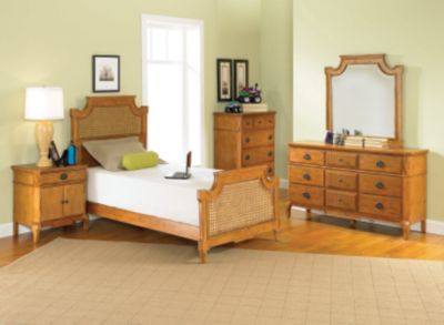 Halsten Kids Light Pine  Panel Bed