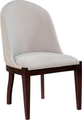 Pinstripe Upholstered Slipper Chair