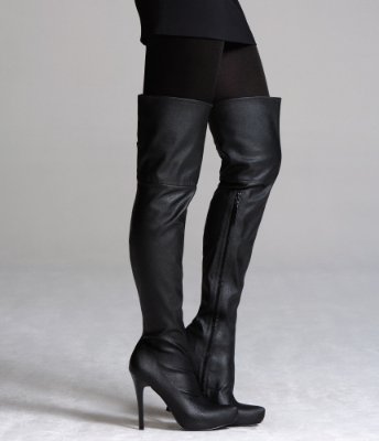 OVER-THE-KNEE PLATFORM BOOT
