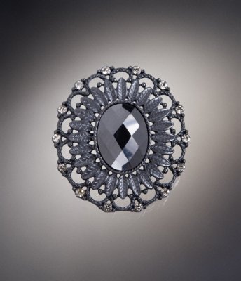 OVAL STONE PIN