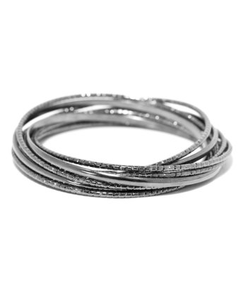 TEXTURED METAL BANGLES