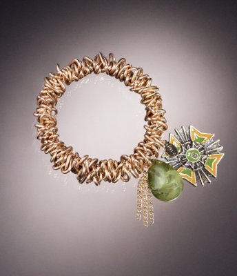 STRETCH CHAIN CHARM BRACELET
