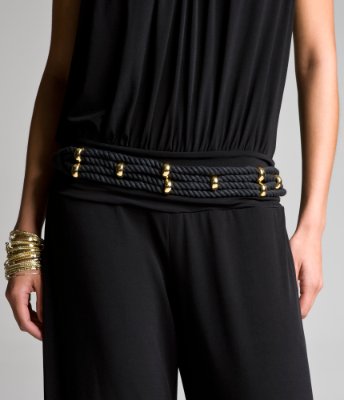 METAL STATION STRETCH CORD BELT