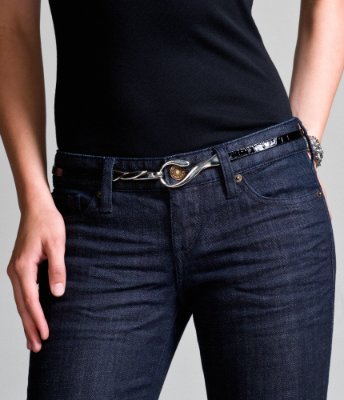 SKINNY ADJUSTABLE HOOK BELT