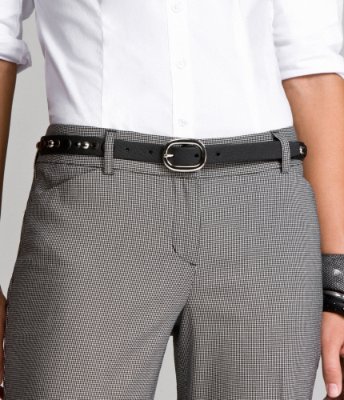 STUD AND STONE SKINNY BELT