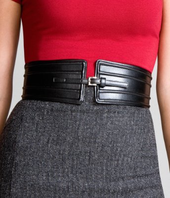 TRAPUNTO STITCH STRETCH BELT