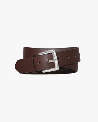 SQUARE BUCKLE LEATHER BELT