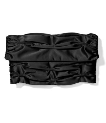 ROUCHED SATIN FOLD-OVER CLUTCH