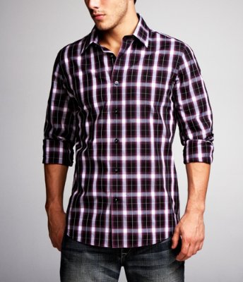 PLAID MODERN FIT SHIRT
