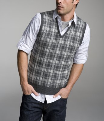 COTTON VEST - PLAID
