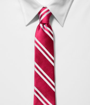 NARROW SILK TIE - STRIPE