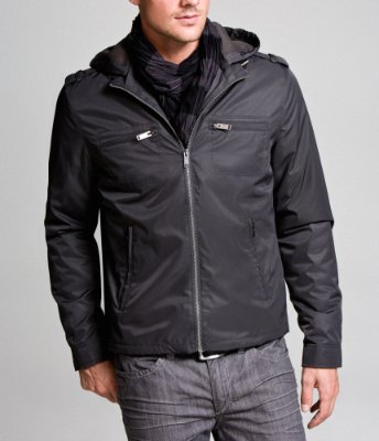NYLON HOODED MILITARY JACKET