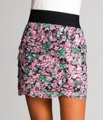 MESH LAYERED SKIRT