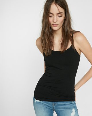 Express Womens Sexy Stretch Bra Cami Pitch Black, Xx Small