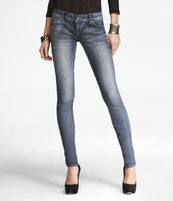 EXPRESS Zelda Jeans Legging Medium, 10 Short