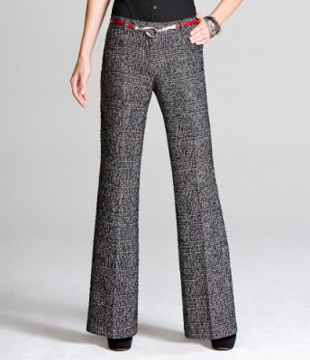 EDITOR BOUCLE PANT - TEXTURED PLAID