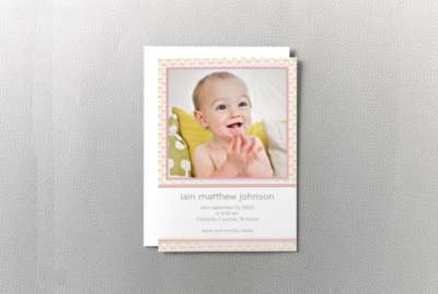 Baby Sparkle: Photo Birth Announcement