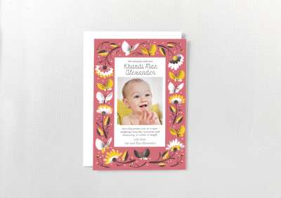 Butterflies: Birth Announcement
