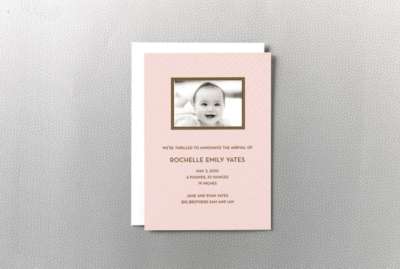 Cross Hatch: Birth Announcement