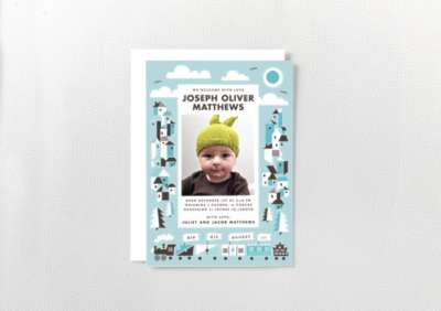 Toy Train: Birth Announcement