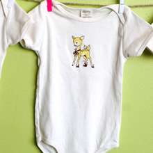 Darling Fawn (Yellow) Baby Snapsuit