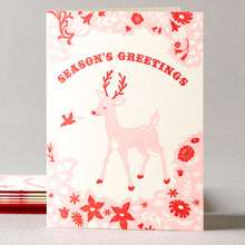 Festive Deer & Bird - Set of 6: HL-375s