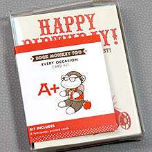 Sock Monkey Too Every Occasion Card Kit: HL-753