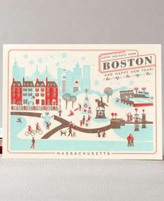 Happy Holidays from Boston Set of 6