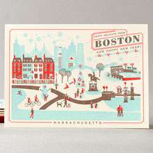 Happy Holidays from Boston Set of 6: HL-802S