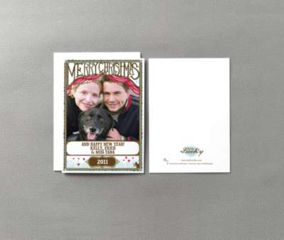 Cut Paper Christmas: Christmas Photo Card